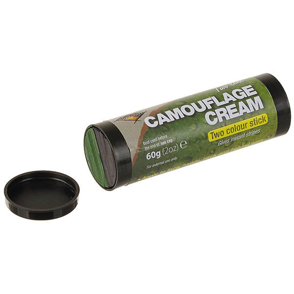 Stick trucco mimetico, 60 g, bicolore nero/oliva