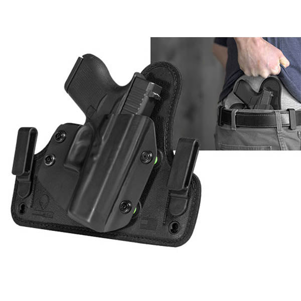 Bianchi 56 Serpent Holster - Right Hand, Tan - Fits Glock 26, 27, 33 (1.5" Belt)