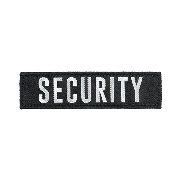 Badge in velcro SECURITY, 25x100mm, bianco
