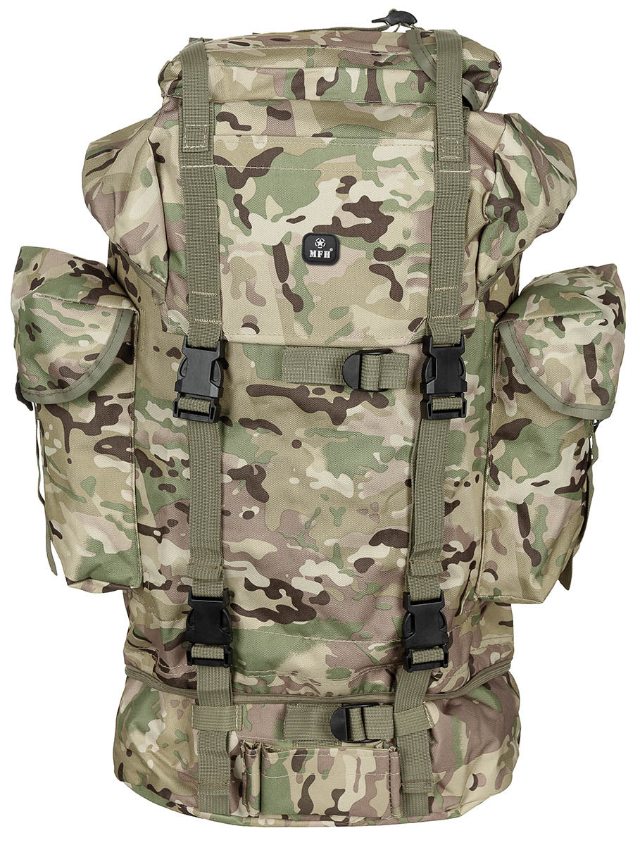 BW Kampfrucksack, 65 l, Alu-Aussteifung, op.-camo