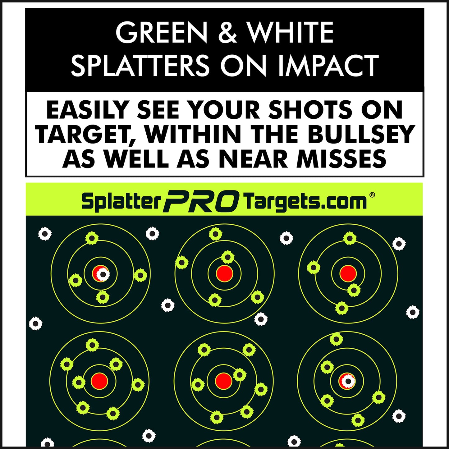 Splatter Pro Targets Zielscheiben GBU 0412, 30x30cm, 10er Packung