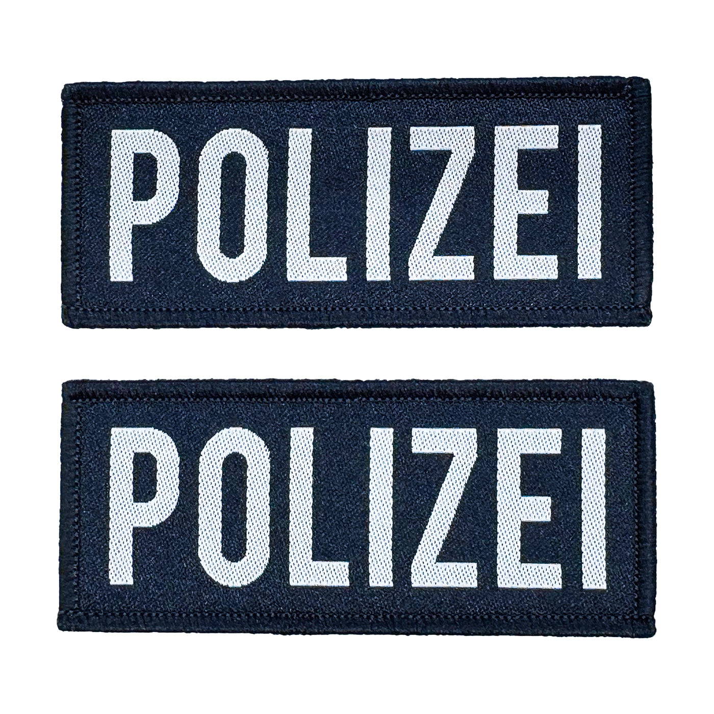 Klettabzeichen POLIZEI, 35x80mm, navy (2 Stk)