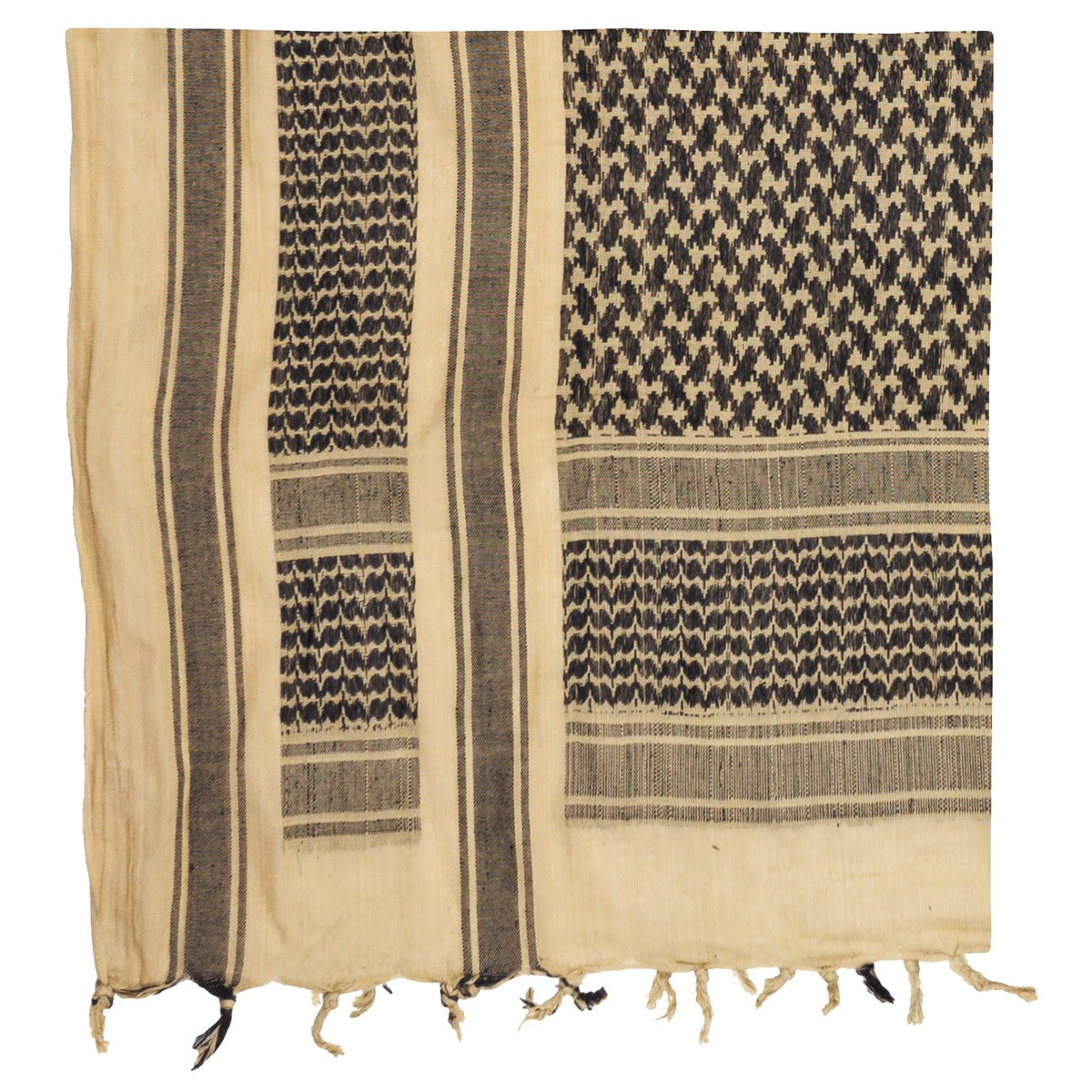 Halstuch, "Shemagh", sand-schwarz