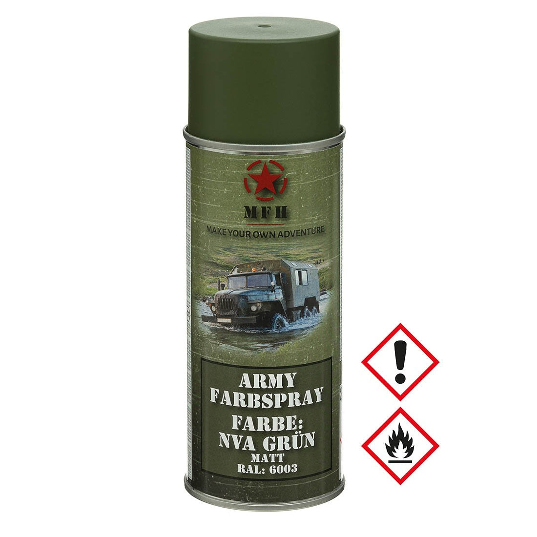 Vernice spray militare, NVA GREEN, opaca, 400 ml