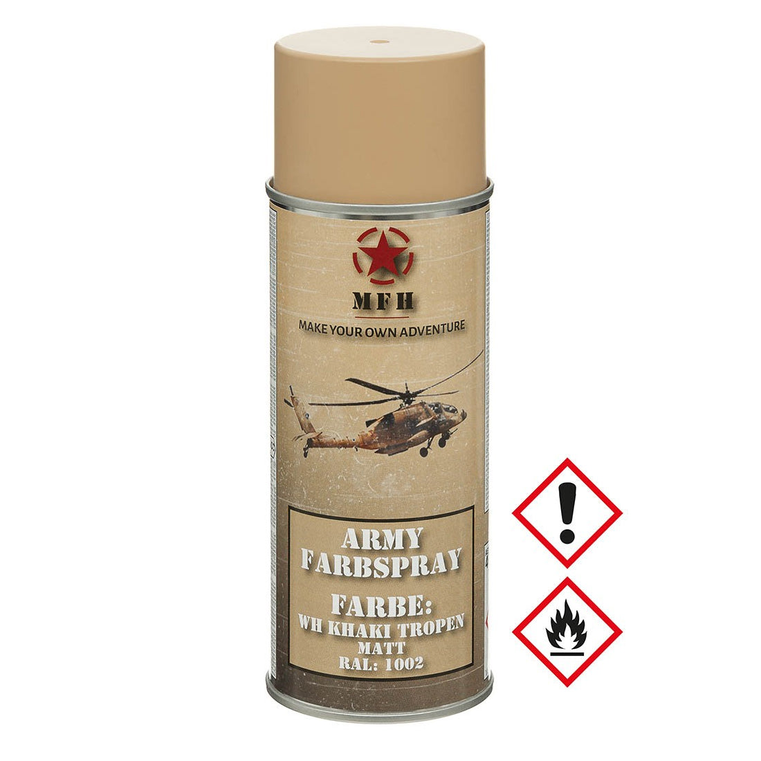 Vernice spray militare, WH KHAKI TROPICAL, opaca, 400 ml