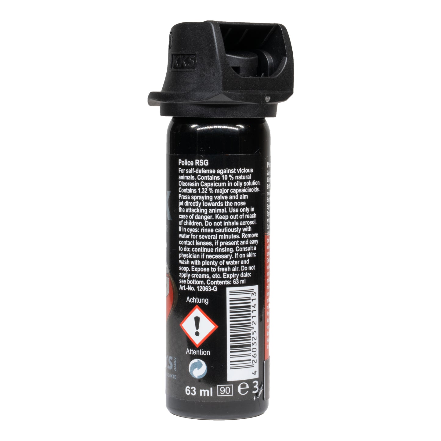 Pfefferspray VESK – RSG Police, Breitstrahl, 63ml