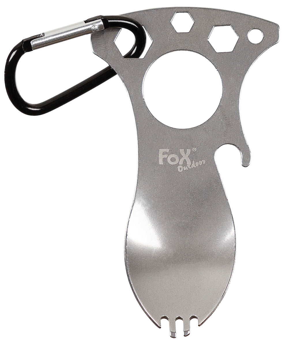 Multifunktionsgöffel, mit Karabiner