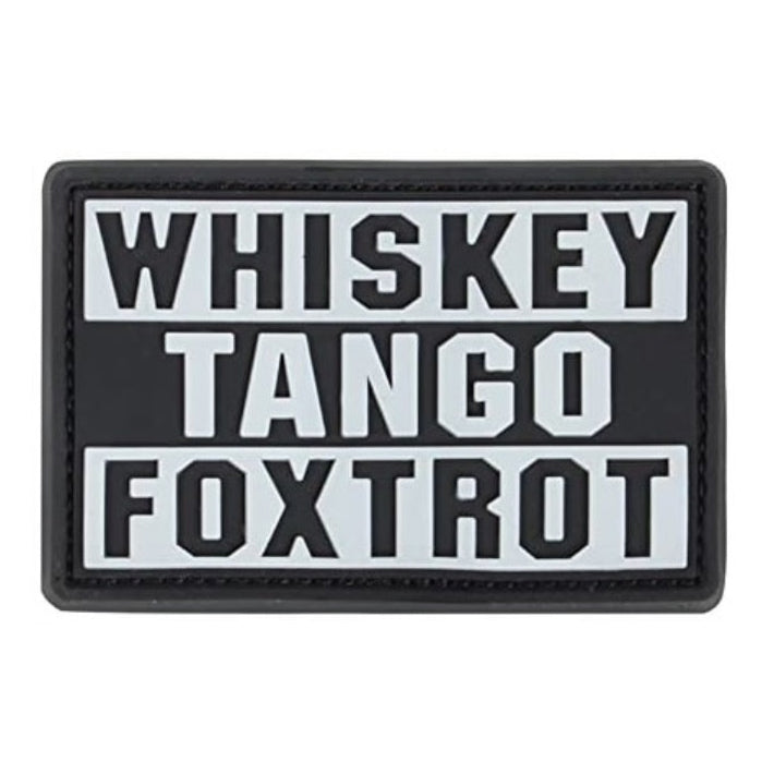 Morale Patch WHISKEY TANGO FOXTROT (glow)