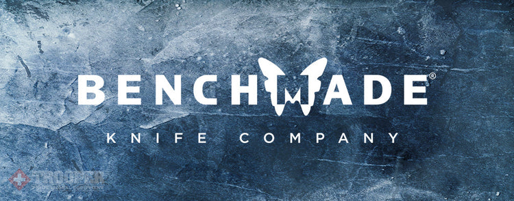 Benchmade Messer Logo auf black Ice Hintergrund