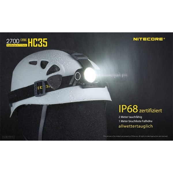 LED-STIRNLAMPE HC35 - 2'700 Lumen, inkl. Akku