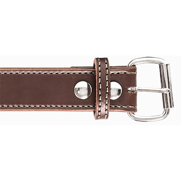 CEINTURE DE FUSIL, ceinture en cuir robuste 14 oz CEINTURE DE FUSIL EN CUIR, âme en acier, marron