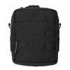 Tasca multiuso MOLLE media con cerniera, nera