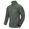 GIACCA TATTICA ALPHA leggera, pile Grid, verde fogliame