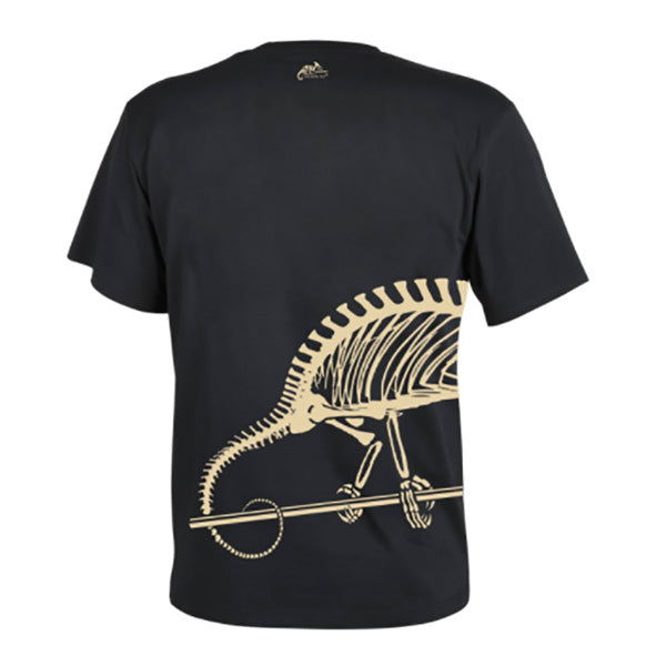 T-SHIRT, FULL BODY SKELETON, vert olive