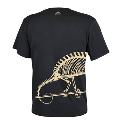 T-SHIRT, FULL BODY SKELETON, vert olive