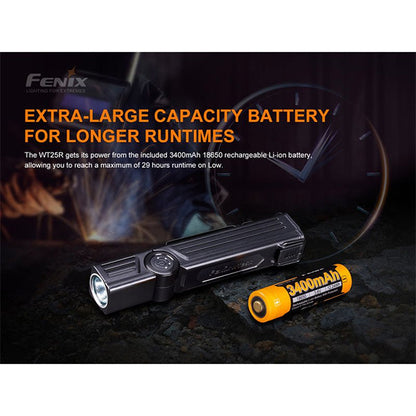 multifunktionale LED-Taschenlampe WT25R, 1'000 Lumen, inkl. Akku