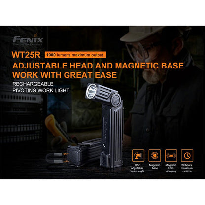 multifunktionale LED-Taschenlampe WT25R, 1'000 Lumen, inkl. Akku