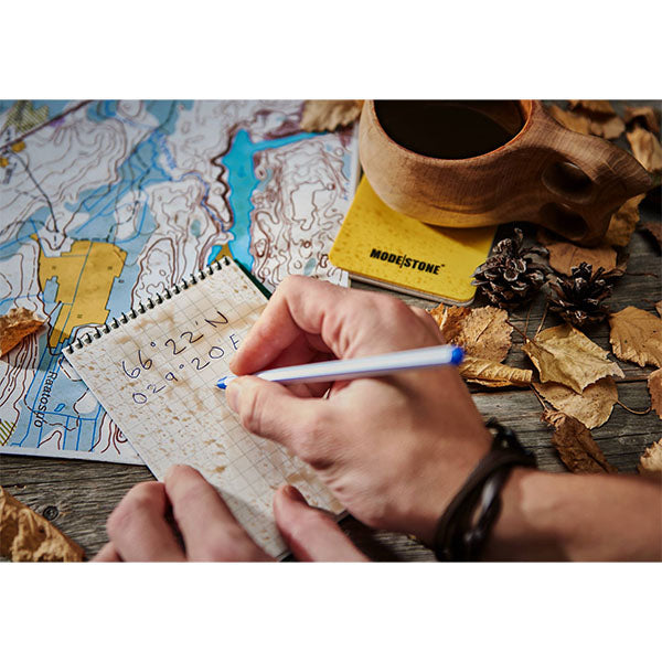 ANY WEATHER ONE PAPER, Spiral-Notizblock 96x148mm, 50 Blatt, military tan