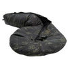 Sacco a pelo in fibra sintetica DEFENCE 4, multicam/nero, taglia M, cerniera centrale