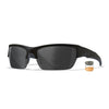 Occhiali da sole WX VALOR 2.5, kit di tre lenti, grigio/trasparente/arancione brillante, nero opaco