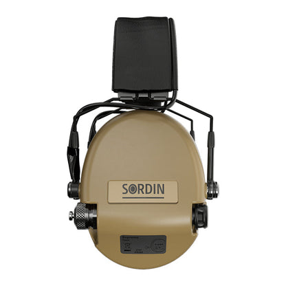 Gehörschutz SUPREME MIL AUX, slim headband, sand