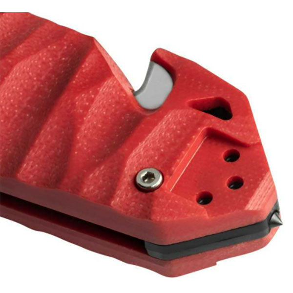 Coltello pieghevole CAC S200, affilatura liscia, G10, rosso