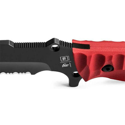 Einsatzmesser MARAUDEUR G10, Wellenschliff, rot