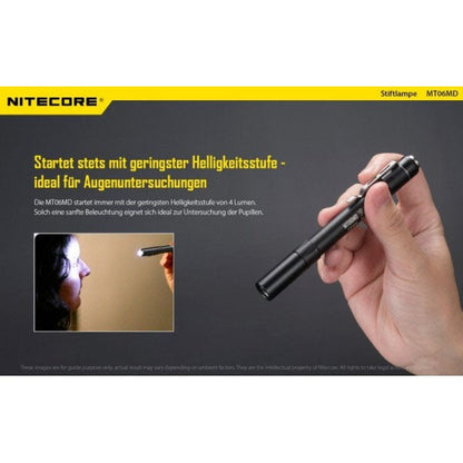 NITECORE LED-TASCHENLAMPE MT06 MEDICAL - 180 Lumen (ohne Akkus)