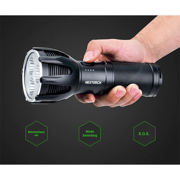 LED-Suchscheinwerfer SAINT TORCH 30 V2.0, 8'000 Lumen (inkl. Akku)