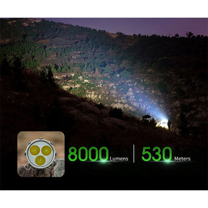 LED-Suchscheinwerfer SAINT TORCH 30 V2.0, 8'000 Lumen (inkl. Akku)