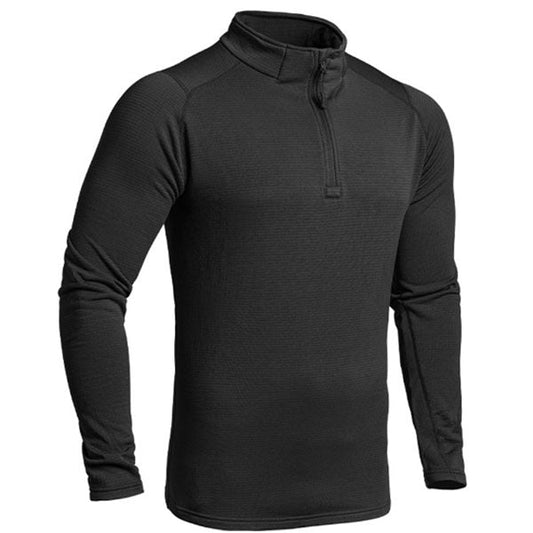 A10 Langarm Shirt THERMO PERFORMER SWEAT ZIP -10°C/-20°C, schwarz