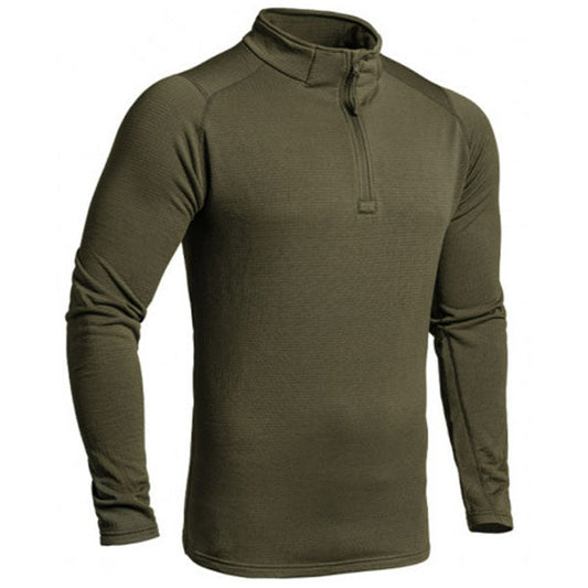A10 Langarm Shirt THERMO PERFORMER SWEAT ZIP -10°C/-20°C, olive