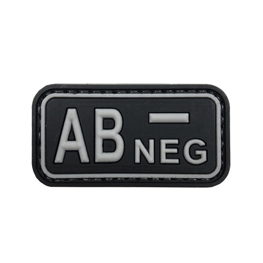 Patch morale BLOOD GRUPPO AB-NEG, nero/grigio