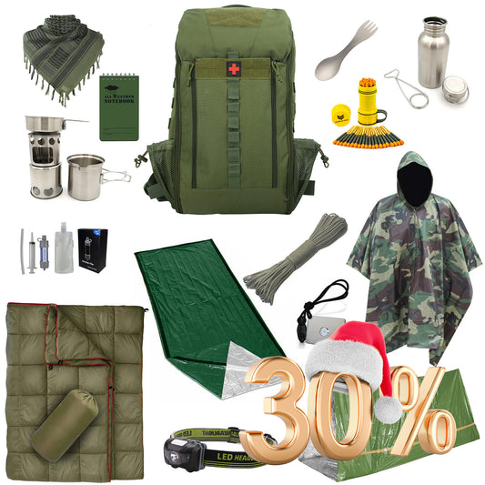 Fluchtrucksack Escape-Bag 15teilig