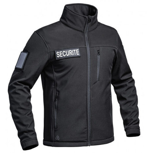 A10, Softshell Jacke SECU-ONE FLAP SECURITE, black