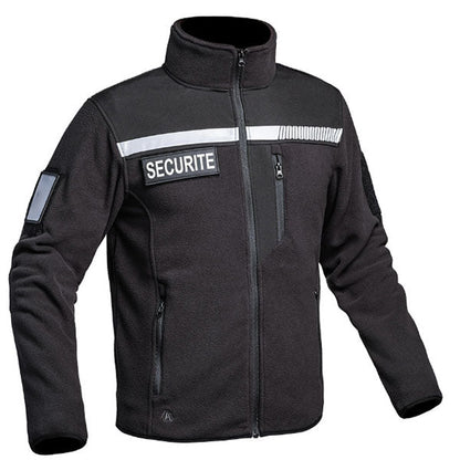 Fleecejacke SECU-ONE SECURITE HV-TAPE, black
