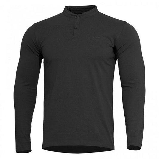 PENTAGON, Henley Shirt ROMEO 2.0, black