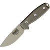 Coltello da sopravvivenza MODELLO 3, molatura liscia, abbronzatura del deserto