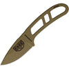 Coltello da collo CANDIRU DARK EARTH, affilatura liscia 