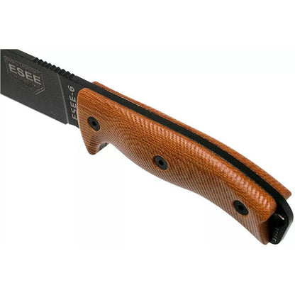 Survivalmesser MODEL 6 BLACK NATURAL, Glattschliff