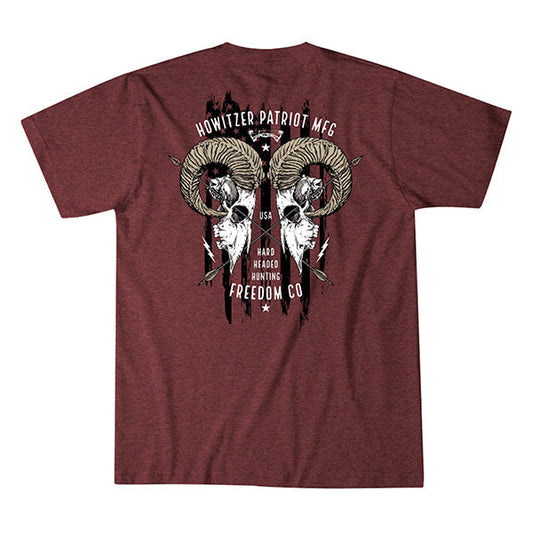 T-Shirt LETHAL, burgundy heather