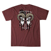 T-shirt LETHAL, bordeaux erica