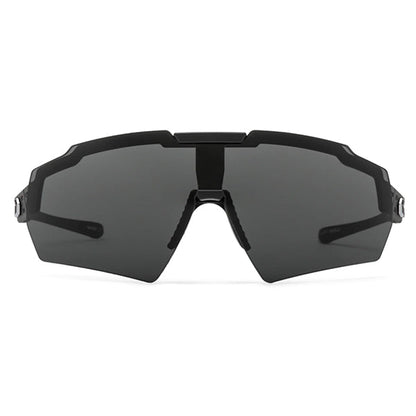 GATORZ Occhiali da sole BLASTSHIELD BALLISTICS (Nero Cerakote/Fumo con Antiappannamento)