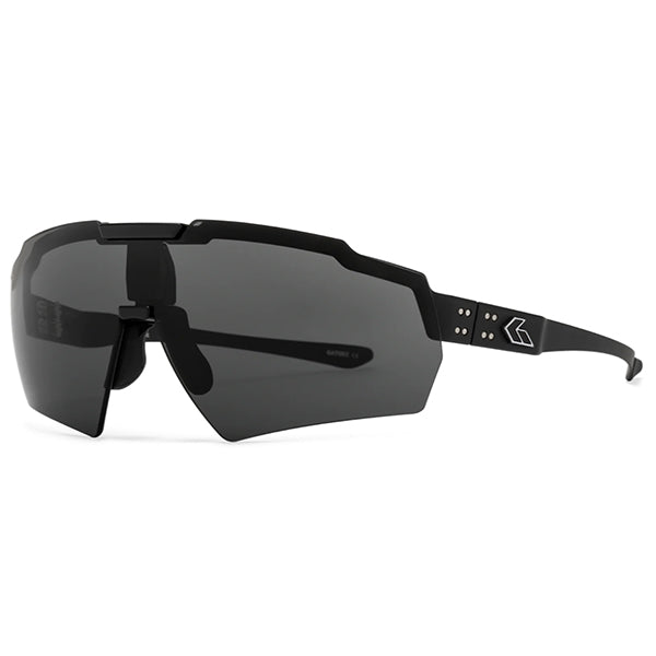 GATORZ Occhiali da sole BLASTSHIELD BALLISTICS (Nero Cerakote/Fumo con Antiappannamento)