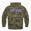Felpa con cappuccio BRUNISHED WOODLAND CAMO