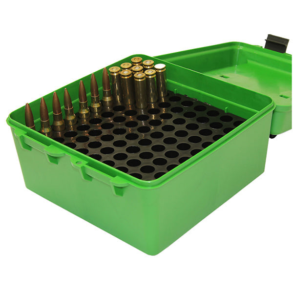 Patronenbox MTM R-100-10 DELUXE, (100 x GP11), green