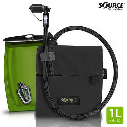 Sac d'hydratation tactique KANGAROO 1L, noir