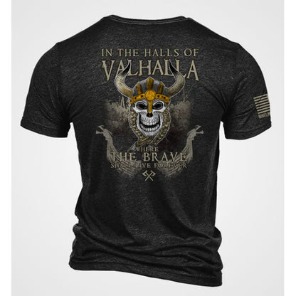 T-shirt VALHALLA, noir anthracite