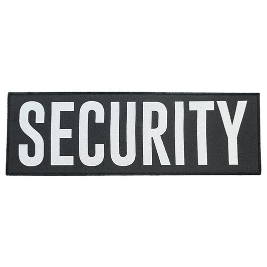 Badge in velcro SECURITY, 100x300mm, bianco