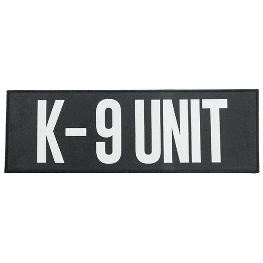 Badge in velcro K-9 UNIT, 100x300mm, bianco